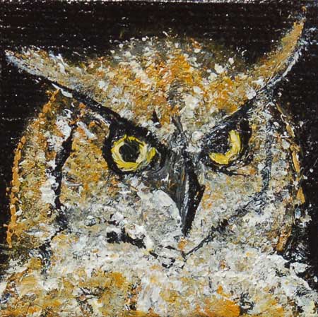 Great Horned Owl Head